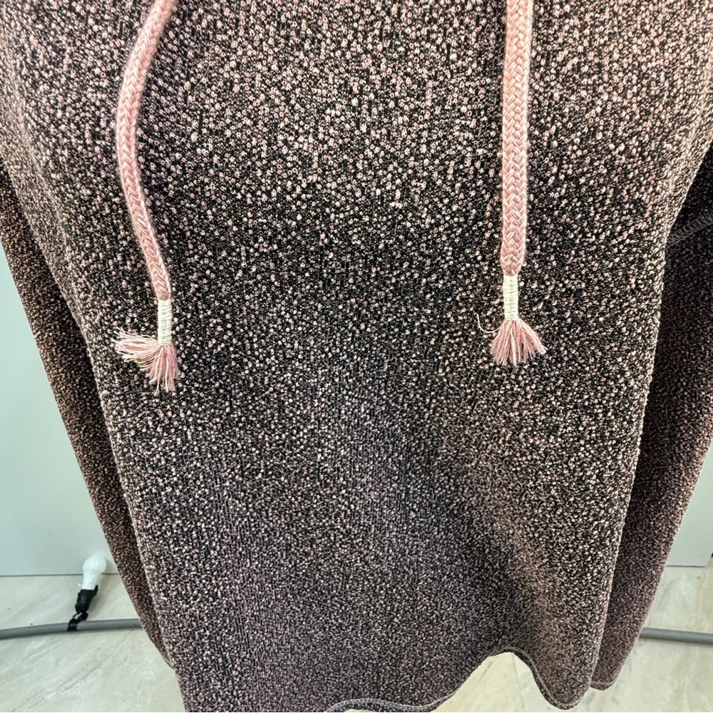 Reel Life Pink & Gray Floral Hooded pullover Cozy Heathered Hoodie size XL NWOT - Picture 6 of 10